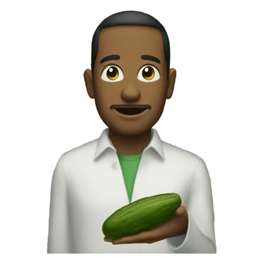 A face with pickle eys sticker