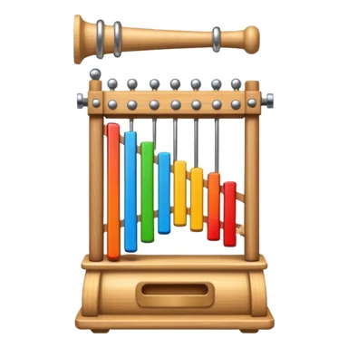 wooden glockenspiel instrument sticker