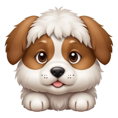 cute puppy dog with floppy ears sticker