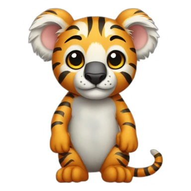 tiger koala hybrid sticker