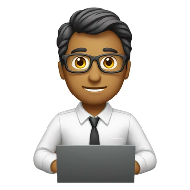 Accountant with laptop sticker