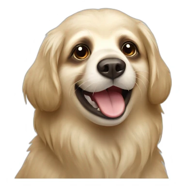 Sloth on English cream golden retriever sticker