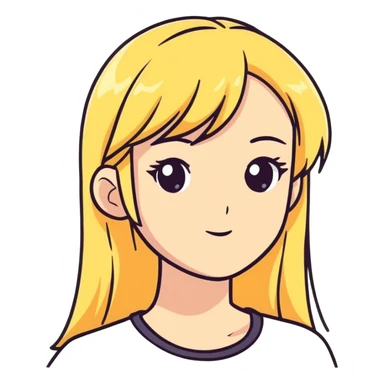 Blond girl, calebrete new year  sticker