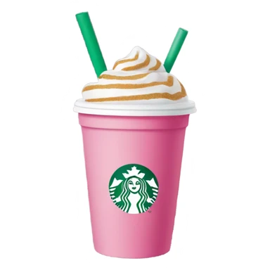 Pink Starbucks cute sticker
