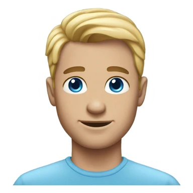 Gay man with blue eyes sticker