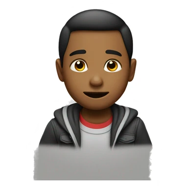 Niño riéndose sticker