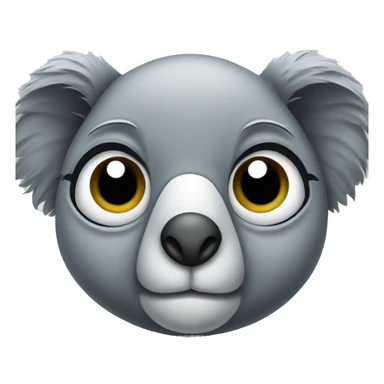 Koala with one eye sticker