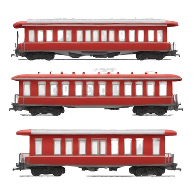 tren con las puertas rojas  sticker