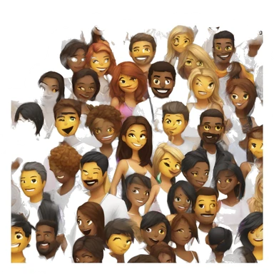 Dance club with a lot of people, DJ and lights sticker