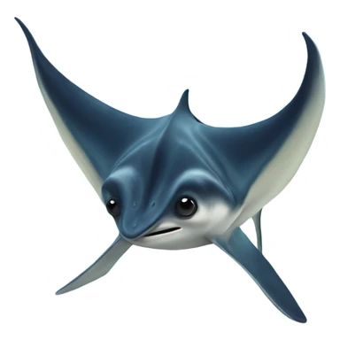 Manta ray sticker