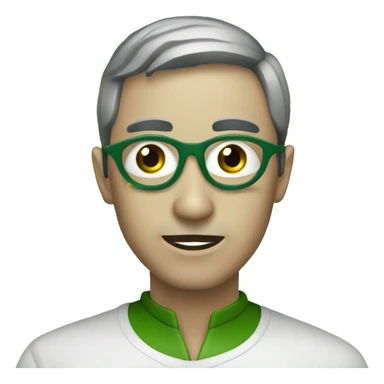 Ojo verde sangrano sticker