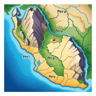I want that you generate a correct Peru map sticker