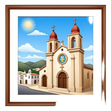 Santa maria church El Port de la Selva sticker