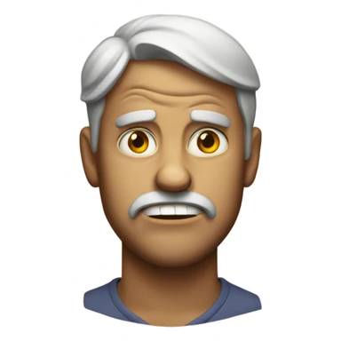 Bitter faced emoji  sticker