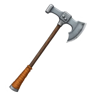 metal axe long cable sticker