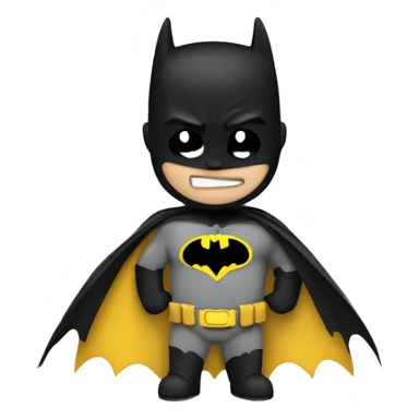 Batman kissing heart sticker