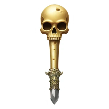 sceptre with skull sticker