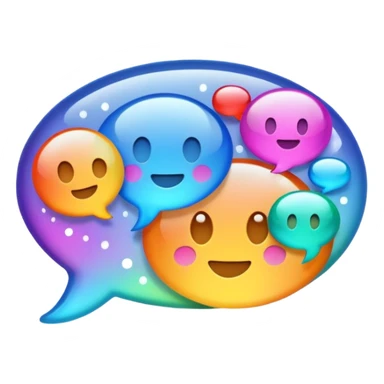 speech bubble with sparkles inside sticker