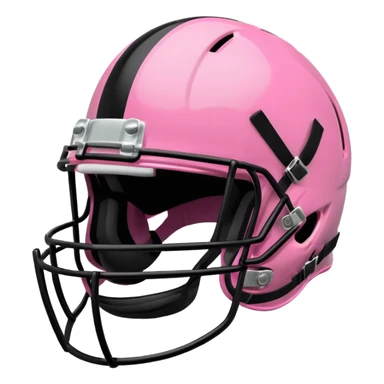 Pink football helmet sticker