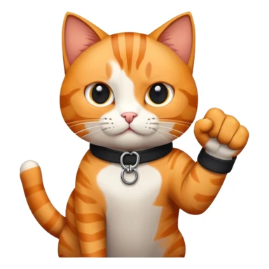 Cat showing unity fist sticker