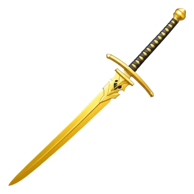 yellow katana sticker