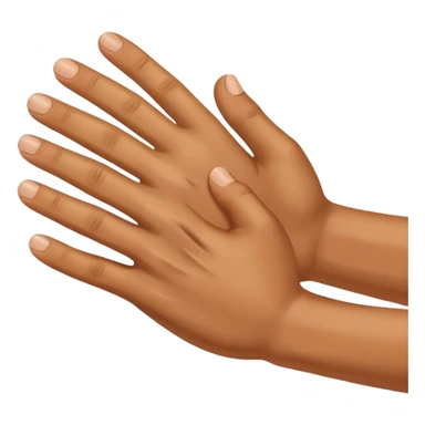 Emoji de una mano pegándole en el trasero sticker