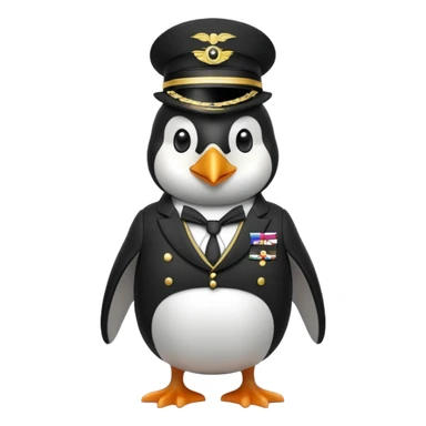 penguin soldier with a monacle sticker