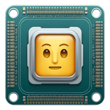 CPU computer chip sticker