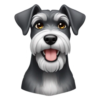 schnauzer-haapy sticker