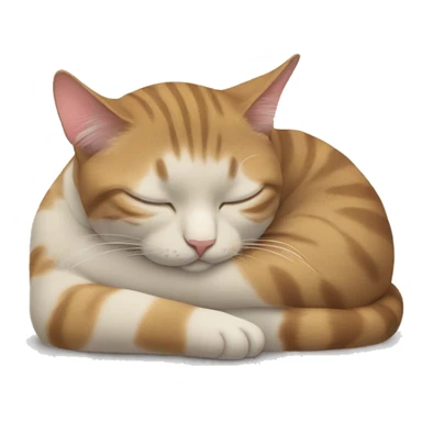 sleeping cat sticker