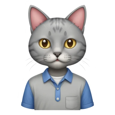 sfenks cat with shirt  sticker