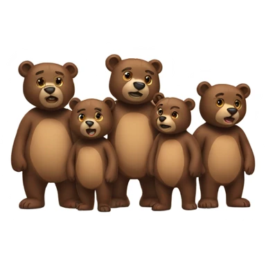 Group of 5 bea sticker