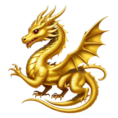 make a gold dragon circling this symbol 滅 sticker