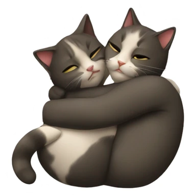 Hug cats sticker