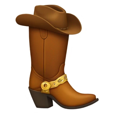 cowgirl boot sticker