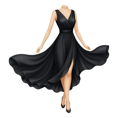 Black dress  sticker