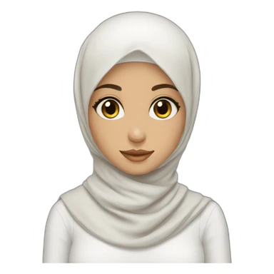 hijab girl with beatuful sime and good eyes sticker