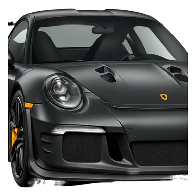 All black Porsche gt3 rs sticker