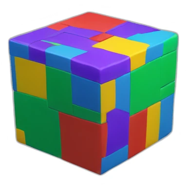 Rubick cube flag sticker