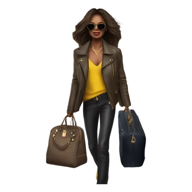 Photo of Victoria secret model boarding a plane sticker