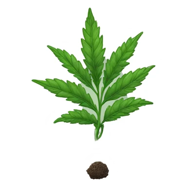 weed plant sticker