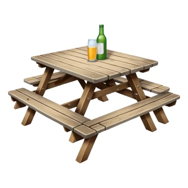 table of picnic sticker