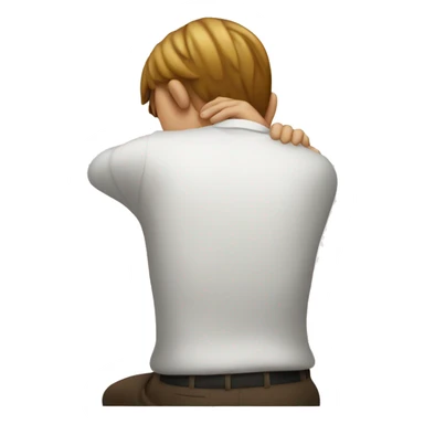 back ache only showing the back sticker