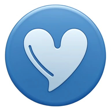 White tickmark inside a blue circle sticker