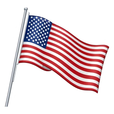 Upside down US flag sticker