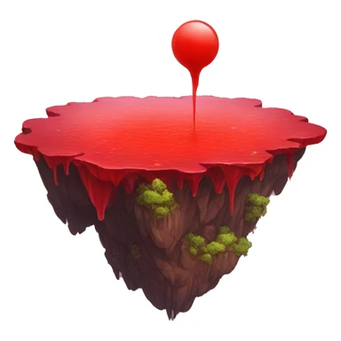 Floating island wasteland red water sticker