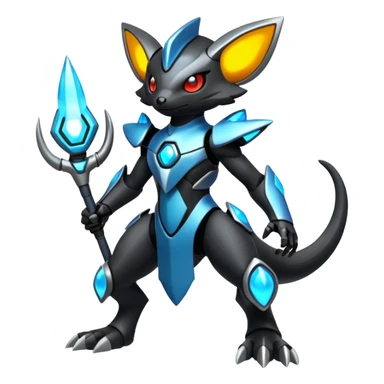Futuristic Vernid-Primagen-Protogen-Fakémon-Pokémon-creature-fusion (full body) sticker
