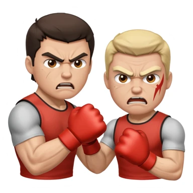 dos personas peleando (no deporte) sticker