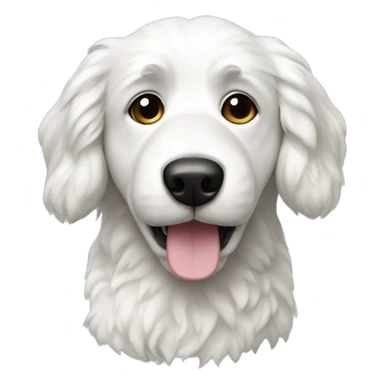 Coton service dog sticker