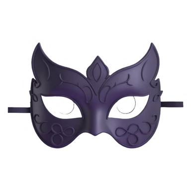 black masquerade eye mask sticker